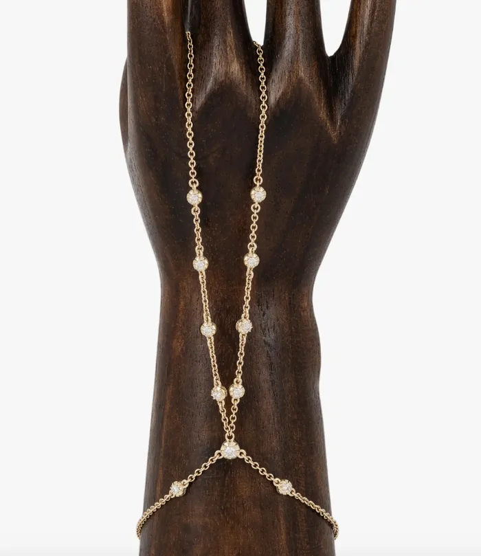11 SOPHIA DIAMOND DOUBLE STEM FINGER BRACELET JACQUIE AICHE Bracelets