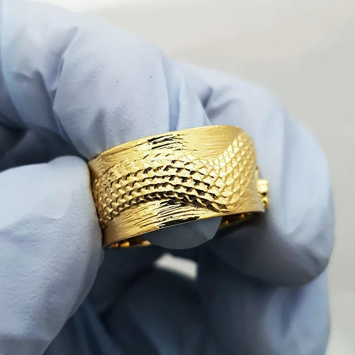 14k 18k gold mens Korean dragon ring 5 carre dor Rings