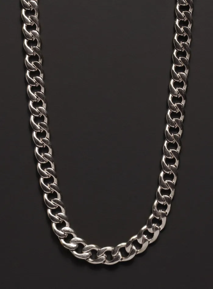 7mm Stainless Steel Curb Chain Necklace for Men We Are All Smith Necklaces 7mm Stainless Steel Curb Chain Necklace for Men We Are All Smith Necklaces