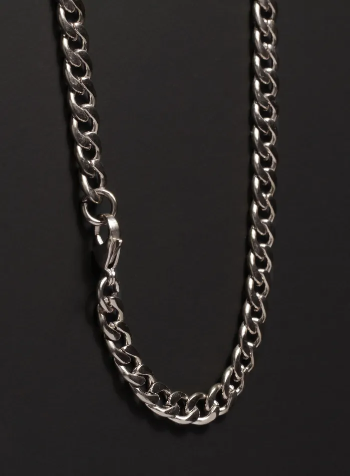 7mm Stainless Steel Curb Chain Necklace for Men We Are All Smith Necklaces 7mm Stainless Steel Curb Chain Necklace for Men We Are All Smith Necklaces