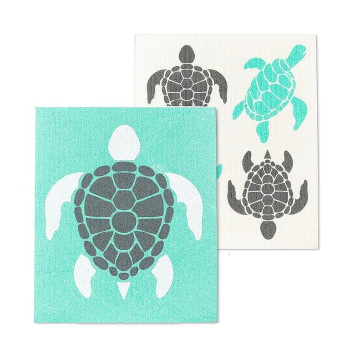 Abbott Earrings Sea Turtles Dishcloths Set2