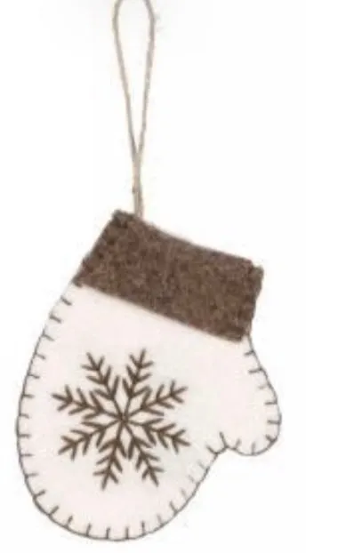 Attitudes Import Rings Brown White Ornament