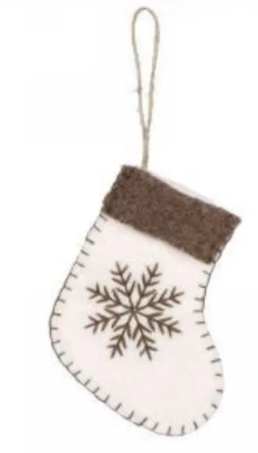 Attitudes Import Rings Brown White Ornament