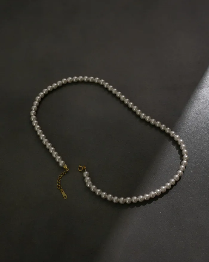 Ayaka Crystal Pearl Necklace MYJN Necklaces