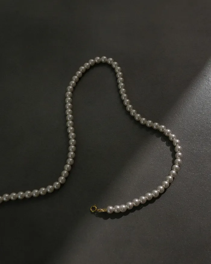 Ayaka Crystal Pearl Necklace MYJN Necklaces