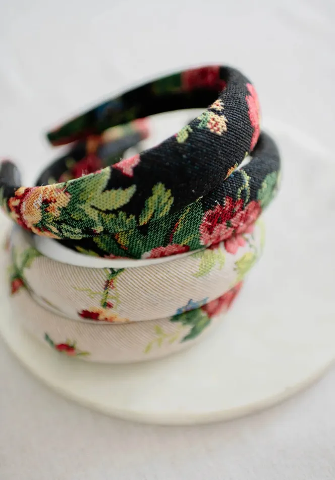 Barbays Barbays Black Vintage Garden Headband Necklaces Barbays Barbays Black Vintage Garden Headband Necklaces