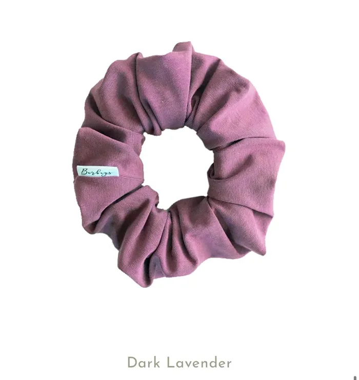 Barbays Earrings Barbays Dark Lavender Scrunchie