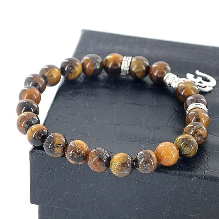 Beads Bracelet Stretchable Charm Bracelet for Men Boys Perfect Gift Multicolor 7 cm Yellow Chimes Necklaces