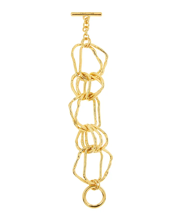 Bracelets Oscar De La Renta Hammered Link Bracelet