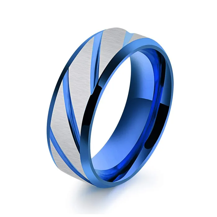 Bracelets Yellow Chimes Band Rings For Men Pack of 1 Stainless Steel Men Ring Blue and Silver Striped Finger Ring for Boys Ideal Gift For Men and Boys Yellow Chimes Bracelets Yellow Chimes Band Rings For Men Pack of 1 Stainless Steel Men Ring Blue and Silver Striped Finger Ring for Boys Ideal Gift For Men and Boys Yellow Chimes