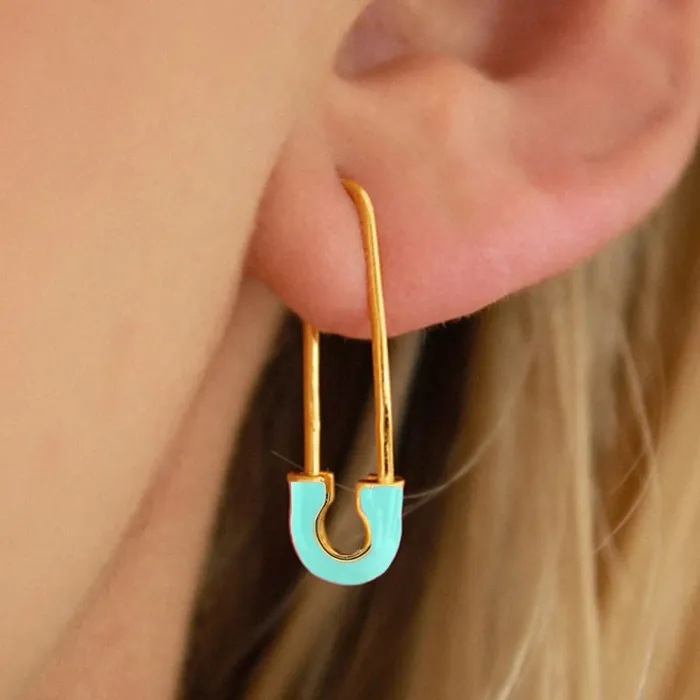 Bracelets Yellow Chimes Earrings For Women Gold Toned Pin Designed Drop Earrings For women and Girls Yellow Chimes