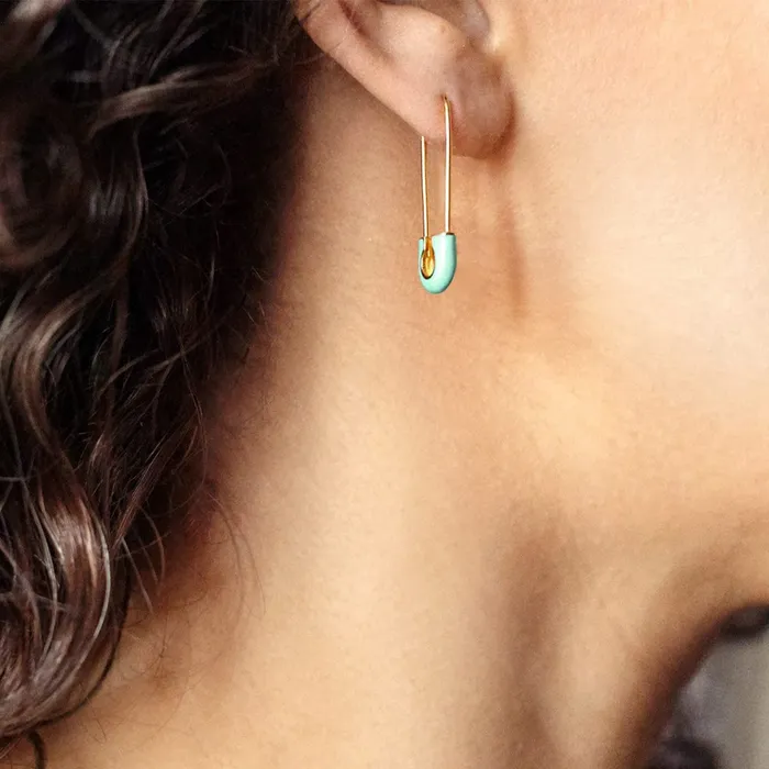 Bracelets Yellow Chimes Earrings For Women Gold Toned Pin Designed Drop Earrings For women and Girls Yellow Chimes