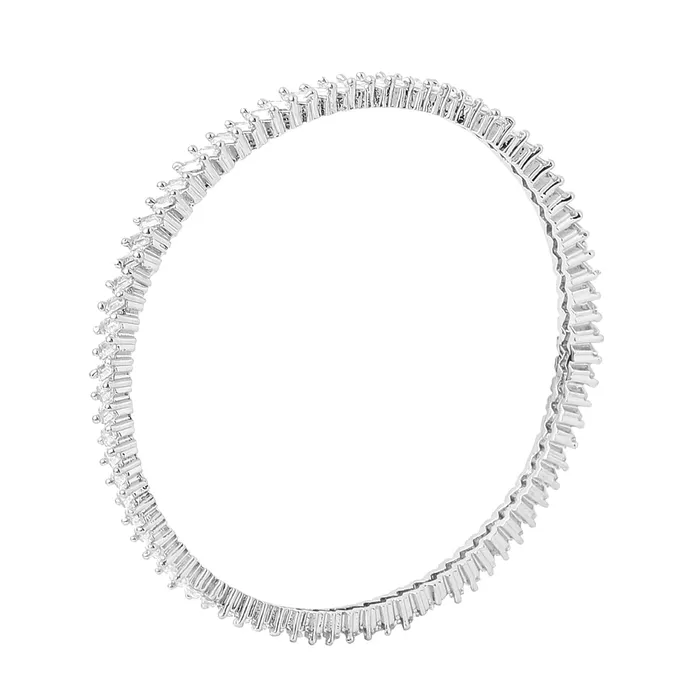 Bracelets Yellow Chimes Yellow Chimes Bangles for Women Girls Traditional American Diamond Bangles for women Silver Tone White AD Stone Bangles for girls Birthday Gift For girls women Anniversary Gift for Wife