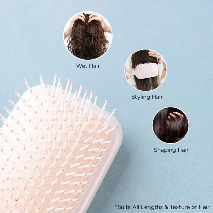 Bracelets Yellow Chimes Yellow Chimes Detangler Hair Brush Flexible Bristles Paddle Brush with Cushioning for Smoothening out Curls Straightening and Styling Hair Wet Dry Hair Pain Free Detangling