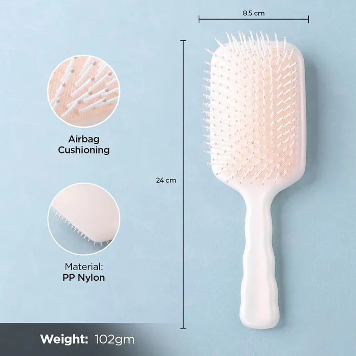 Bracelets Yellow Chimes Yellow Chimes Detangler Hair Brush Flexible Bristles Paddle Brush with Cushioning for Smoothening out Curls Straightening and Styling Hair Wet Dry Hair Pain Free Detangling