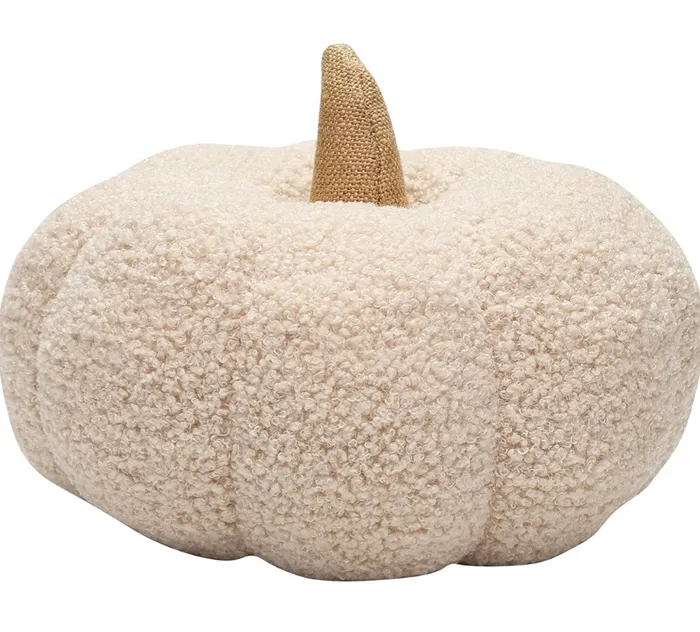 Candlewick Gift Shop Earrings Sherpa Pumpkin Cushion Cream