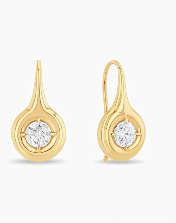 Carbon Hyde Earrings Orb Drop Earrings
