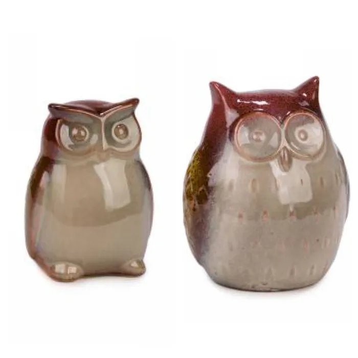 Ceramic Owl Decor Attitudes Import Rings