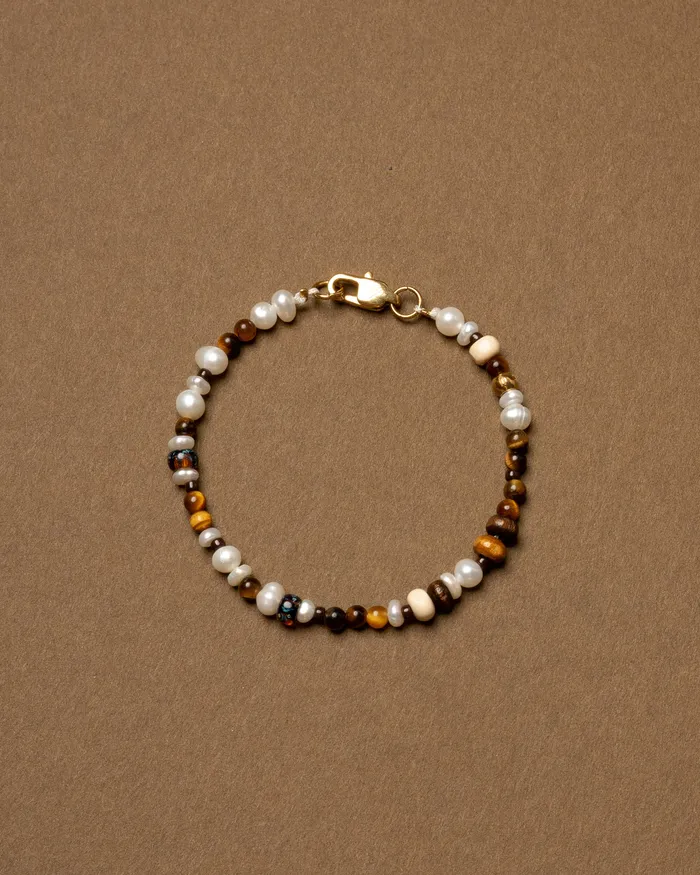 CUN Terra Multistone Pearl Beaded Bracelet Bracelets
