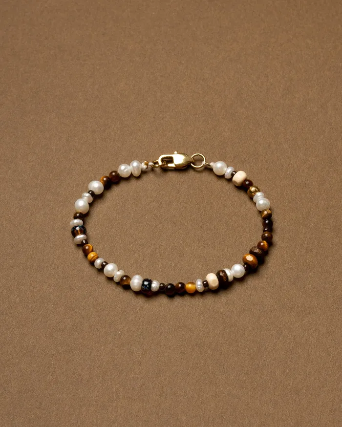 CUN Terra Multistone Pearl Beaded Bracelet Bracelets