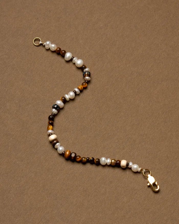 CUN Terra Multistone Pearl Beaded Bracelet Bracelets