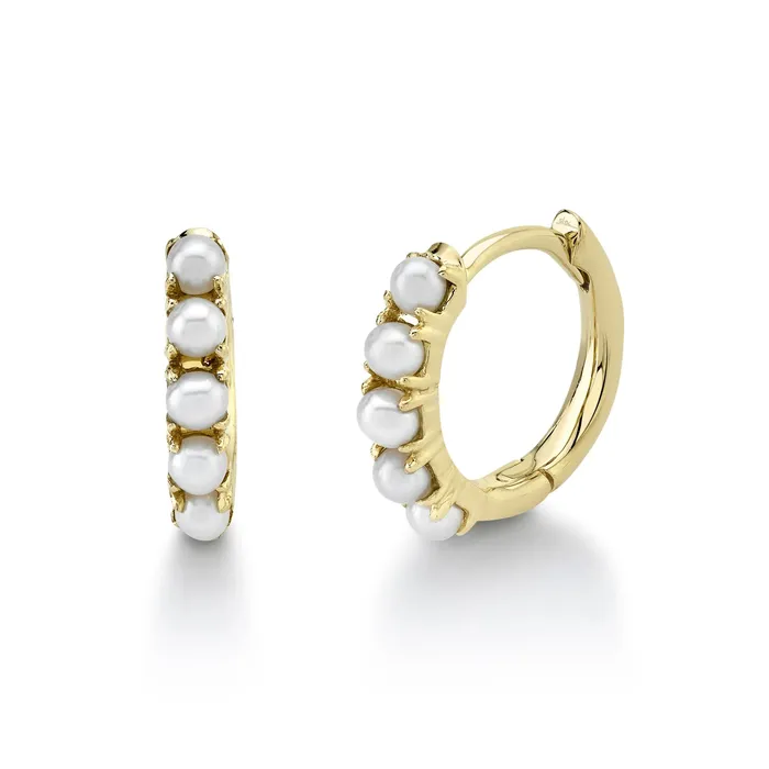 CULTURED PEARL HUGGIE EARRING Millo Jewelry Earrings