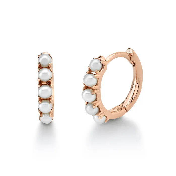 CULTURED PEARL HUGGIE EARRING Millo Jewelry Earrings CULTURED PEARL HUGGIE EARRING Millo Jewelry Earrings