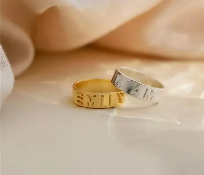 Custom Name Ring Get Signatured Rings