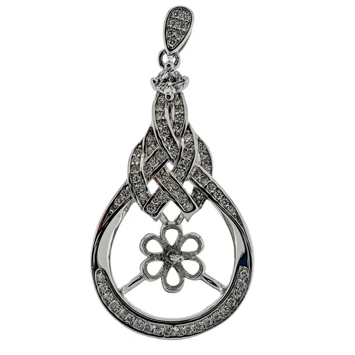 DIY Mount Pendant 925 Sterling Silver Celtic Knot Infinity Pendant MPST012 Necklaces DIY Mount Pendant 925 Sterling Silver Celtic Knot Infinity Pendant MPST012 Necklaces