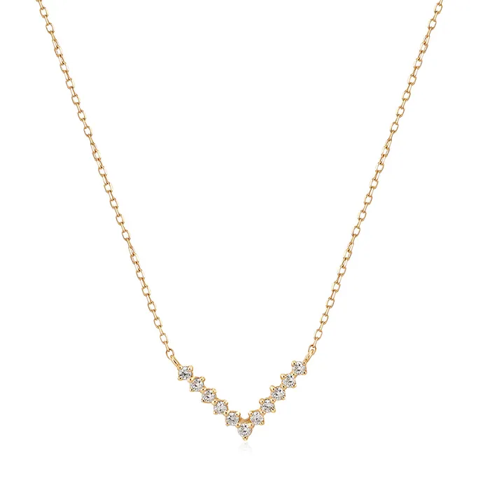 DREAM LabGrown Diamond Wishbone Necklace AURELIE GI Necklaces
