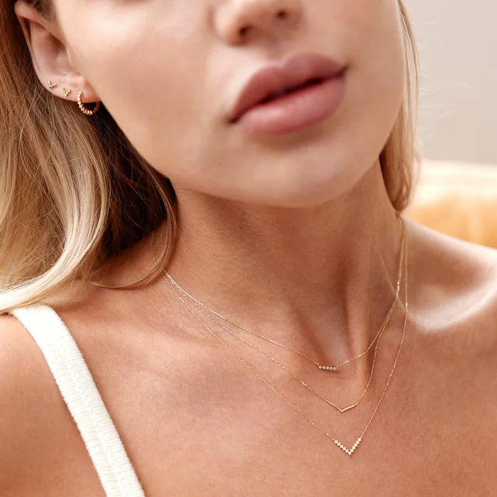 DREAM LabGrown Diamond Wishbone Necklace AURELIE GI Necklaces