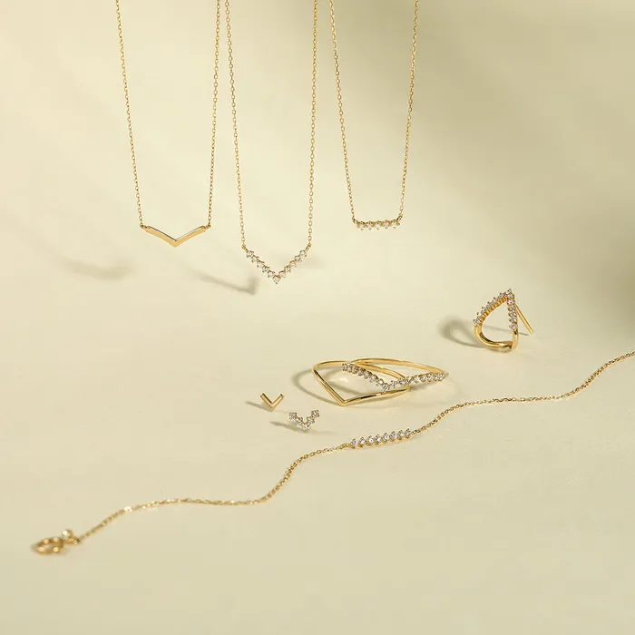 DREAM LabGrown Diamond Wishbone Necklace AURELIE GI Necklaces