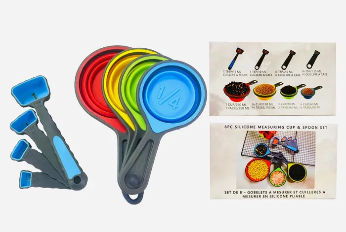 Earrings 8pc Measuring Cups Spoons Splash