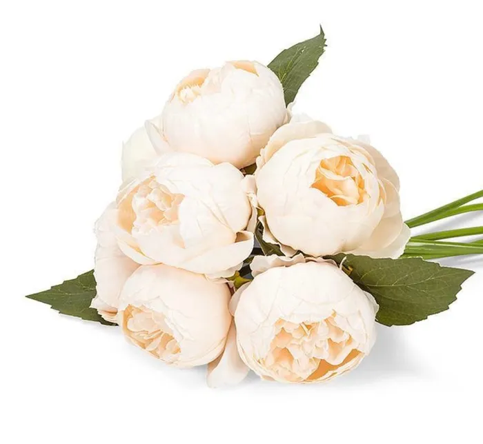 Earrings Abbott Full Peony Bouquet IvoryPeach