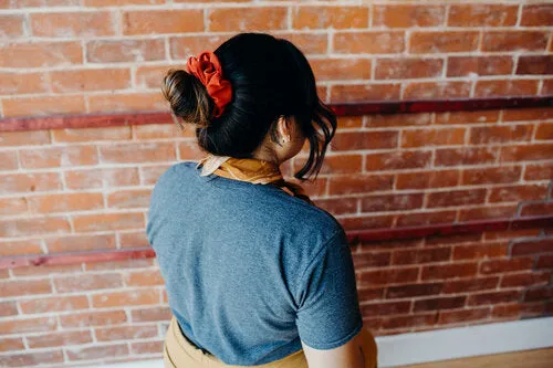 Earrings Barbays Orange Rust Scrunchie Barbays