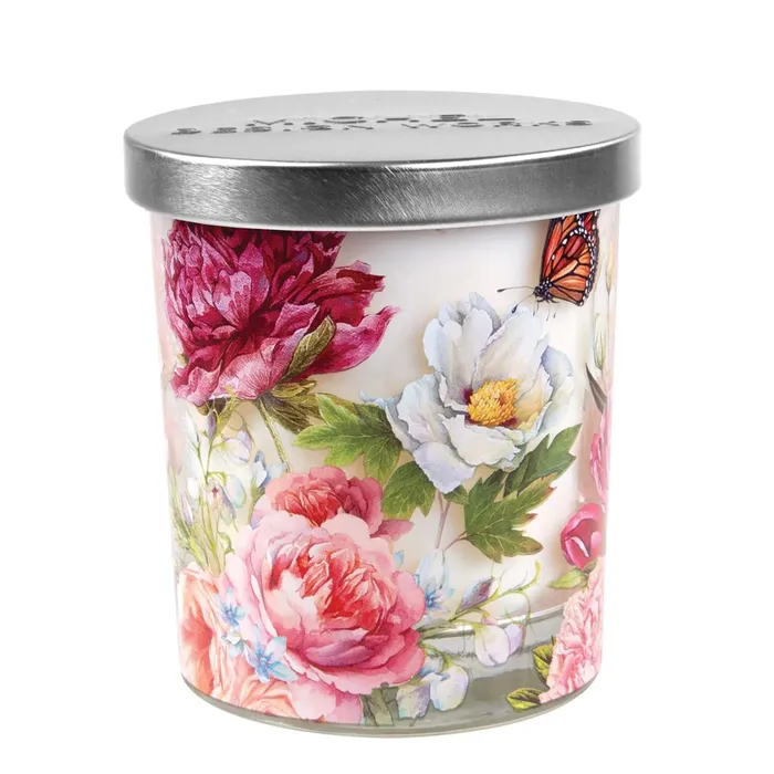 Earrings David Youngson Blush Peony Candle Jar wLid