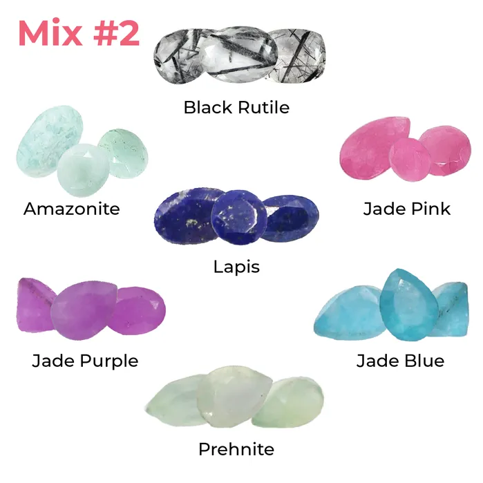 Earrings GEM0016 Loose Gemstones Mix 2 25 Carats Approx