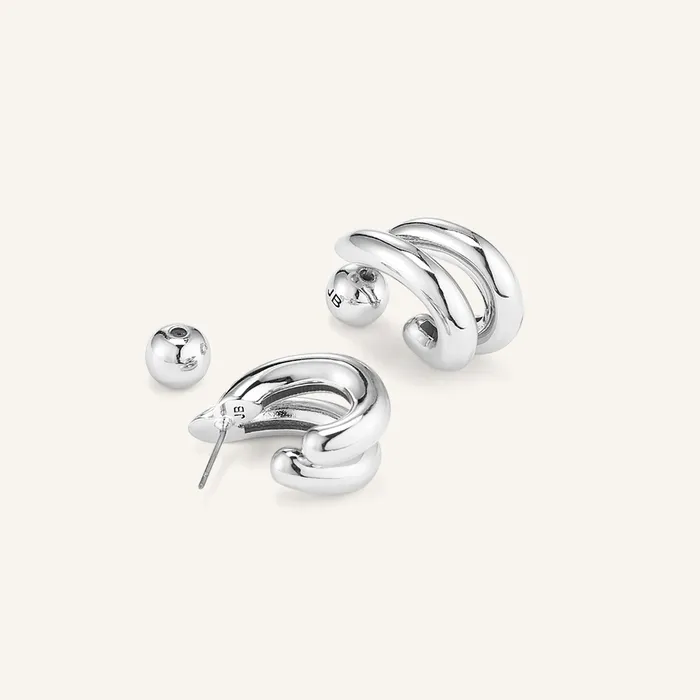 Earrings Jenny Bird Florence Earrings Silver