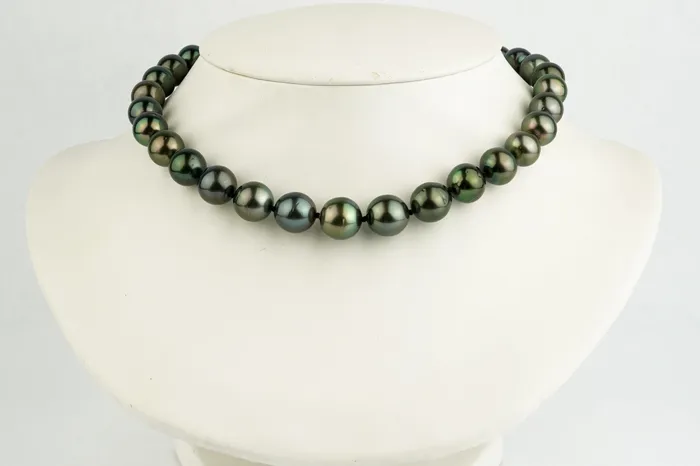 Earrings Kamoka Pearl Green Aurora 10123mm Tahitian Pearl Choker Strand