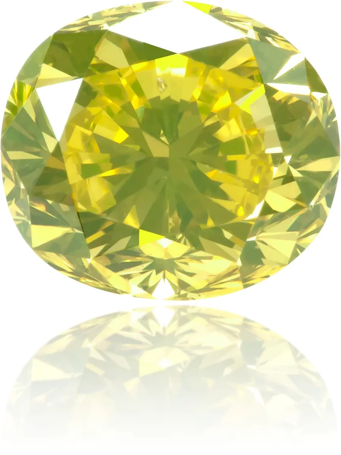 Earrings Langerman Diamonds Natural Green Diamond Oval 131 ct Polished