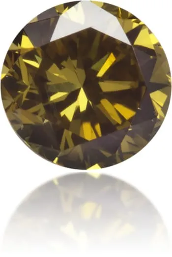 Earrings Langerman Diamonds Natural Green Diamond Round 044 ct Polished