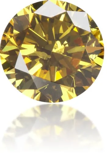 Earrings Langerman Diamonds Natural Orange Diamond Round 047 ct Polished