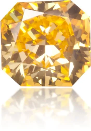 Earrings Langerman Diamonds Natural Orange Diamond Square 029 ct Polished