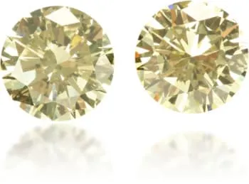Earrings Langerman Diamonds Natural Yellow Diamond Round 123 ct set
