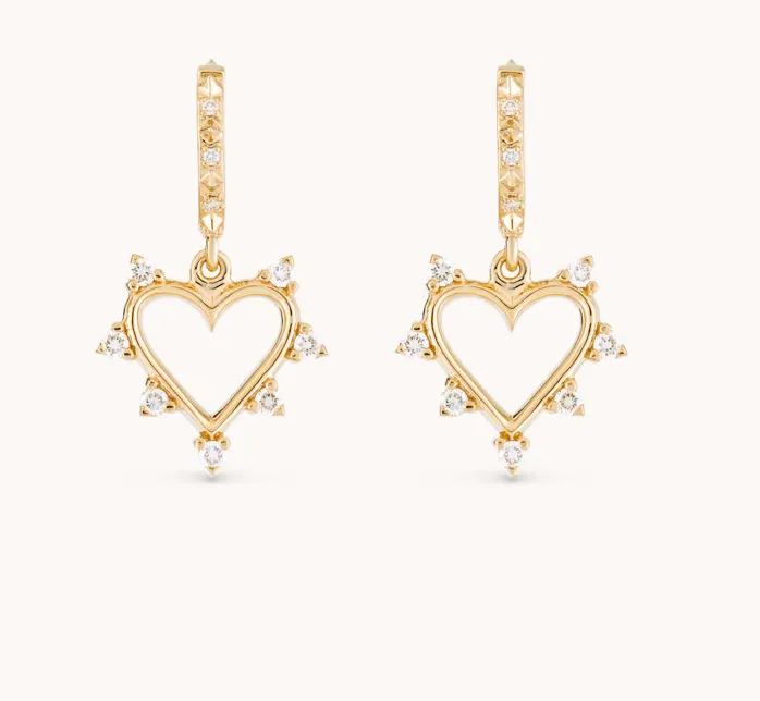 Earrings Marlo Laz Open Heart Earrings