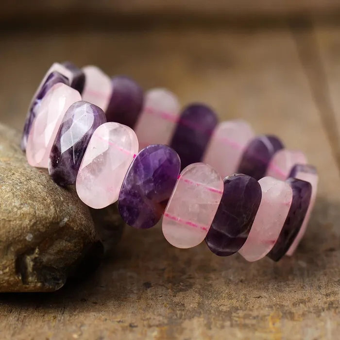 Earrings Metamorphidi Premium Gemstone Stretch Bracelets