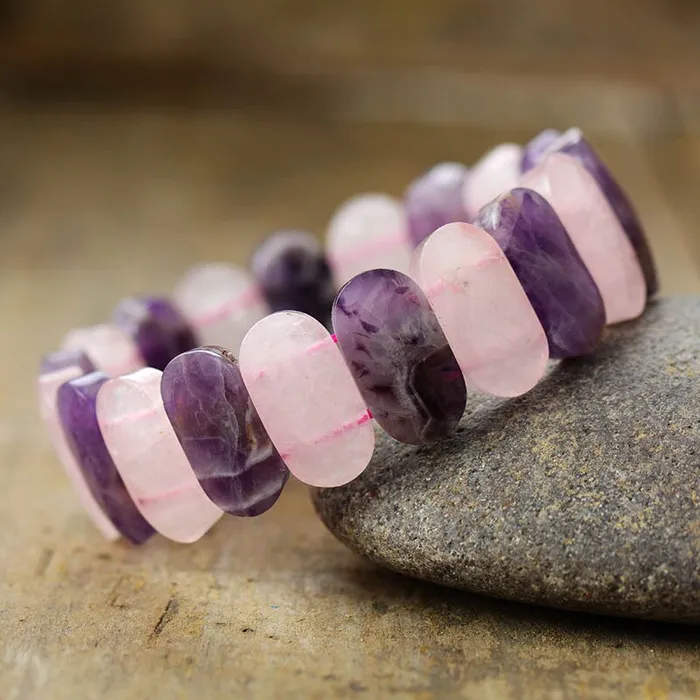 Earrings Metamorphidi Premium Gemstone Stretch Bracelets