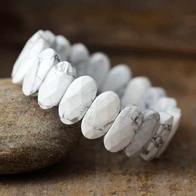 Earrings Metamorphidi Premium Gemstone Stretch Bracelets
