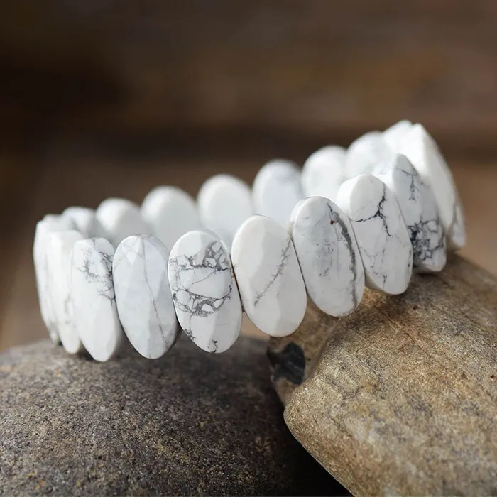 Earrings Metamorphidi Premium Gemstone Stretch Bracelets