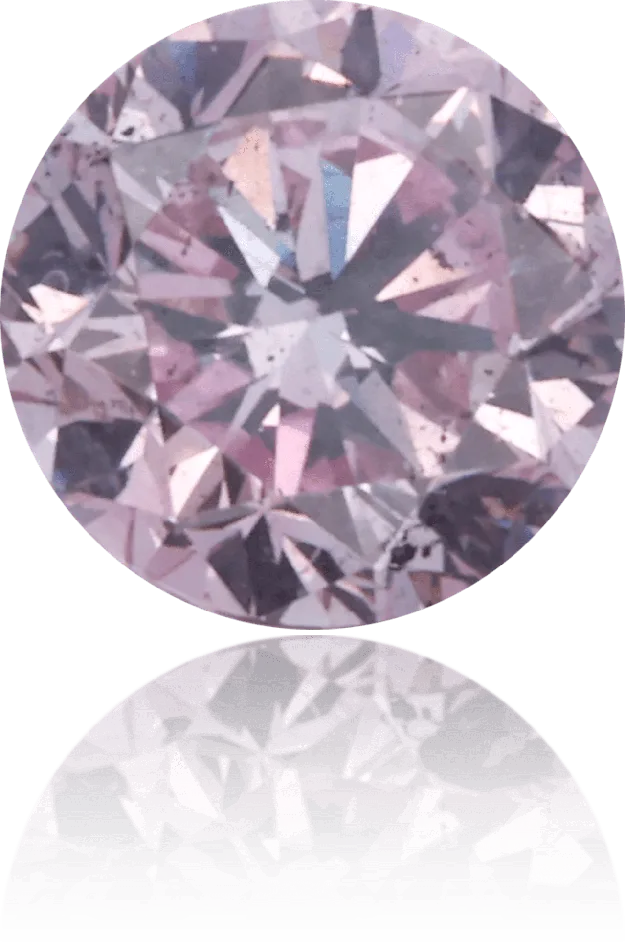 Earrings Natural Pink Diamond Round 026 ct Polished Langerman Diamonds